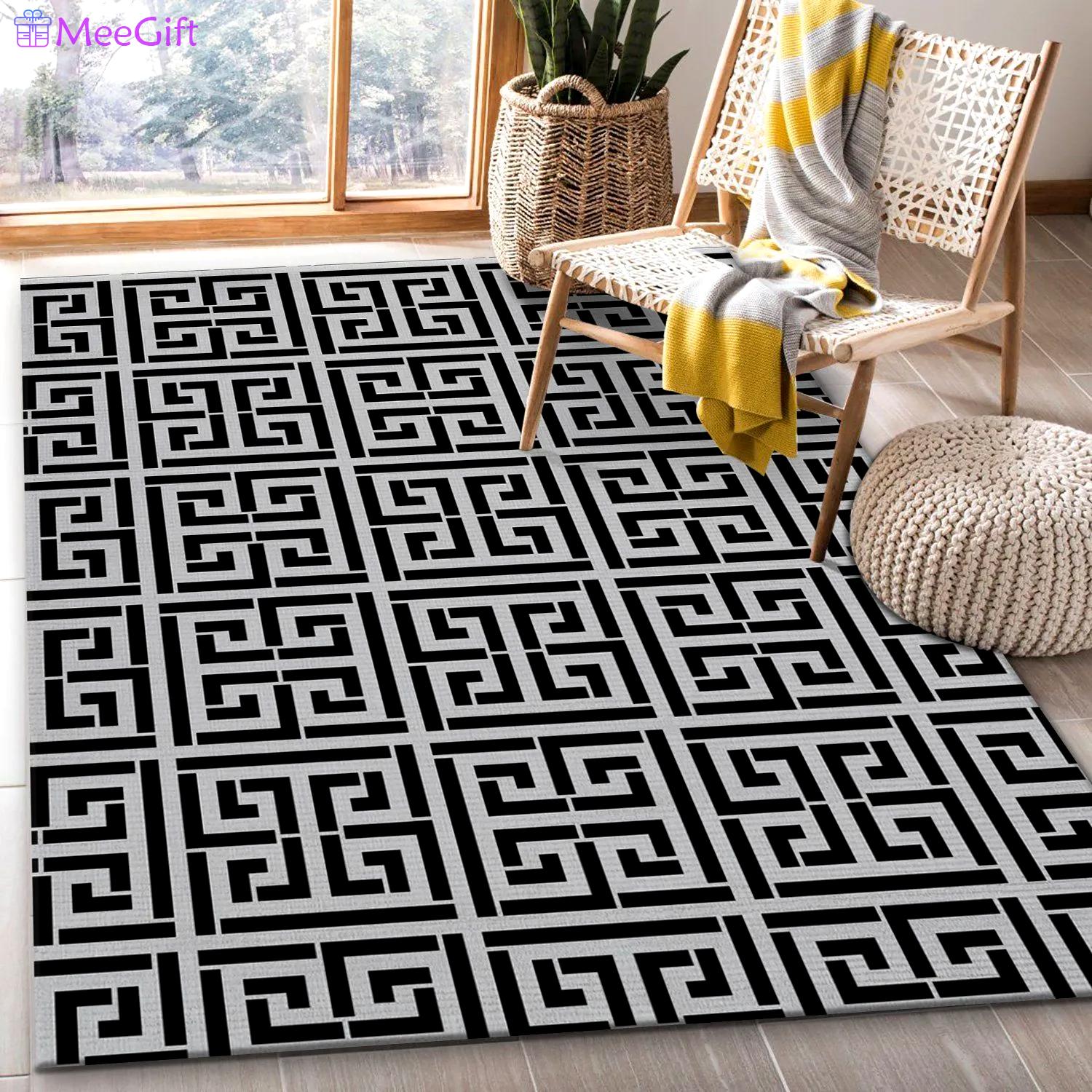 Rugs in living room and bedroom - Versace fashion brand living room rug floor mats keep warm in winter Rectangle Rug