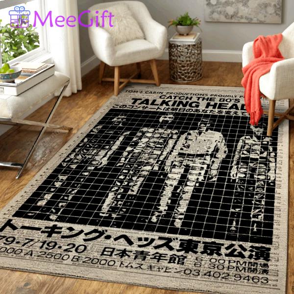 Rugs in living room and bedroom 80s new wave music rock art on dictionary home decor rectangle area rug Rectangle Rug