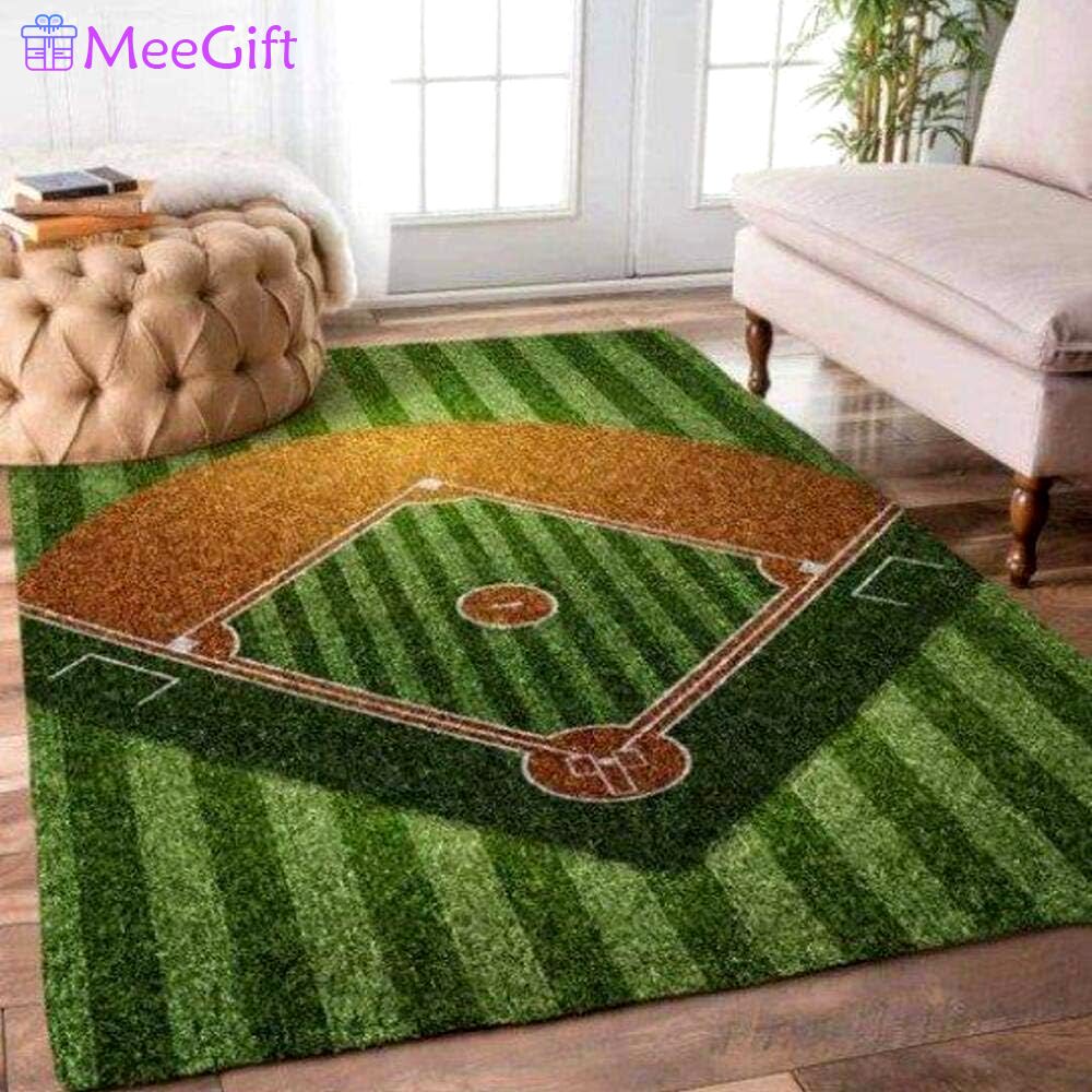Rugs in living room and bedroom baseball area rugs living room carpet floor decor Rectangle Rug