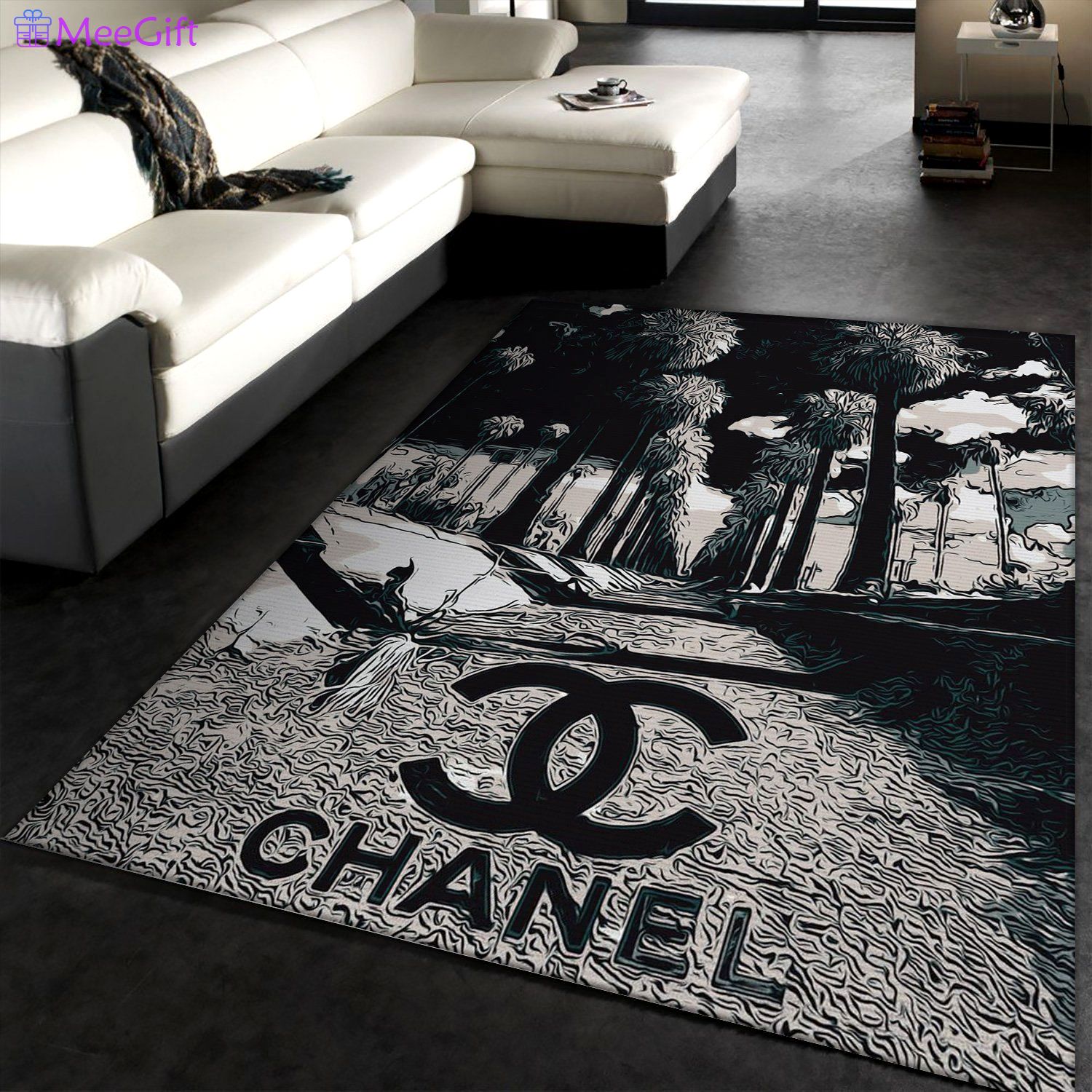 Rugs in living room and bedroom chanel area rugs hot 2023 fashion brand rugs floor decor home decor 3889 Rectangle Rug
