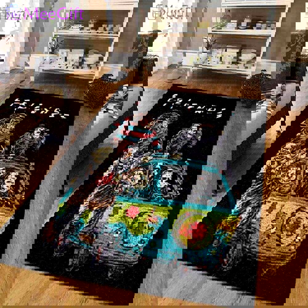 Rugs in living room and bedroom horror halloween area rug Rectangle Rug