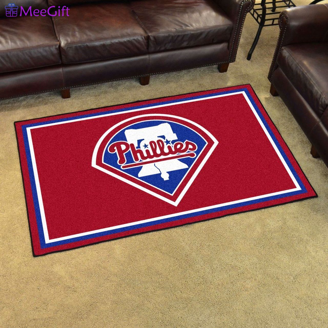 Rugs in living room and bedroom philadelphia phillies Rectangle Rug