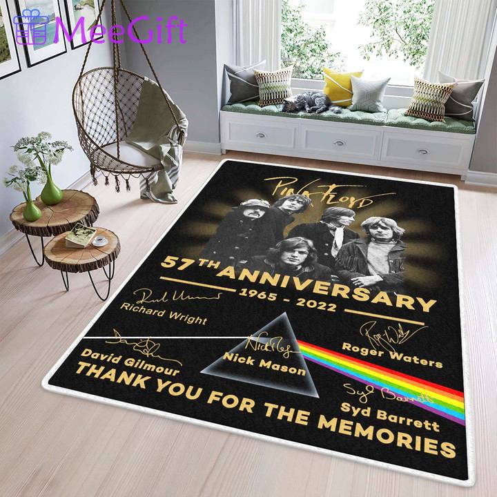 Rugs in living room and bedroom pink floyd signature gift- pink floyd 57th anniversary premium rectangle rug Rectangle Rug