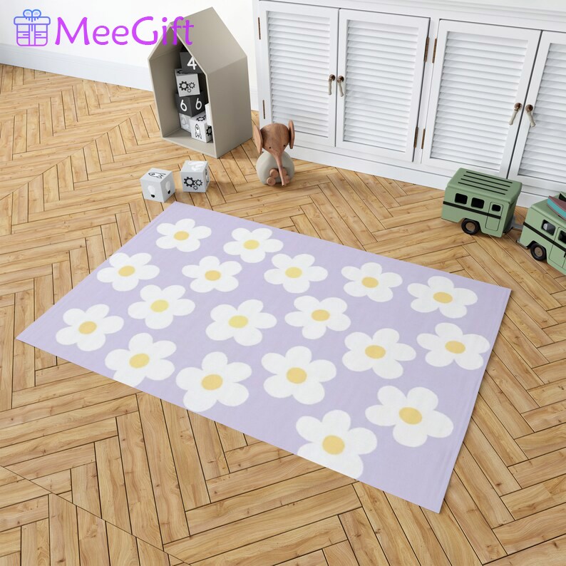 Rugs in living room and bedroom sage green don’t over think it case rug - happy face rug - soft twisted smile plush carpet- aesthetic smiley face rugs- rugs for bedroom Rectangle Rug