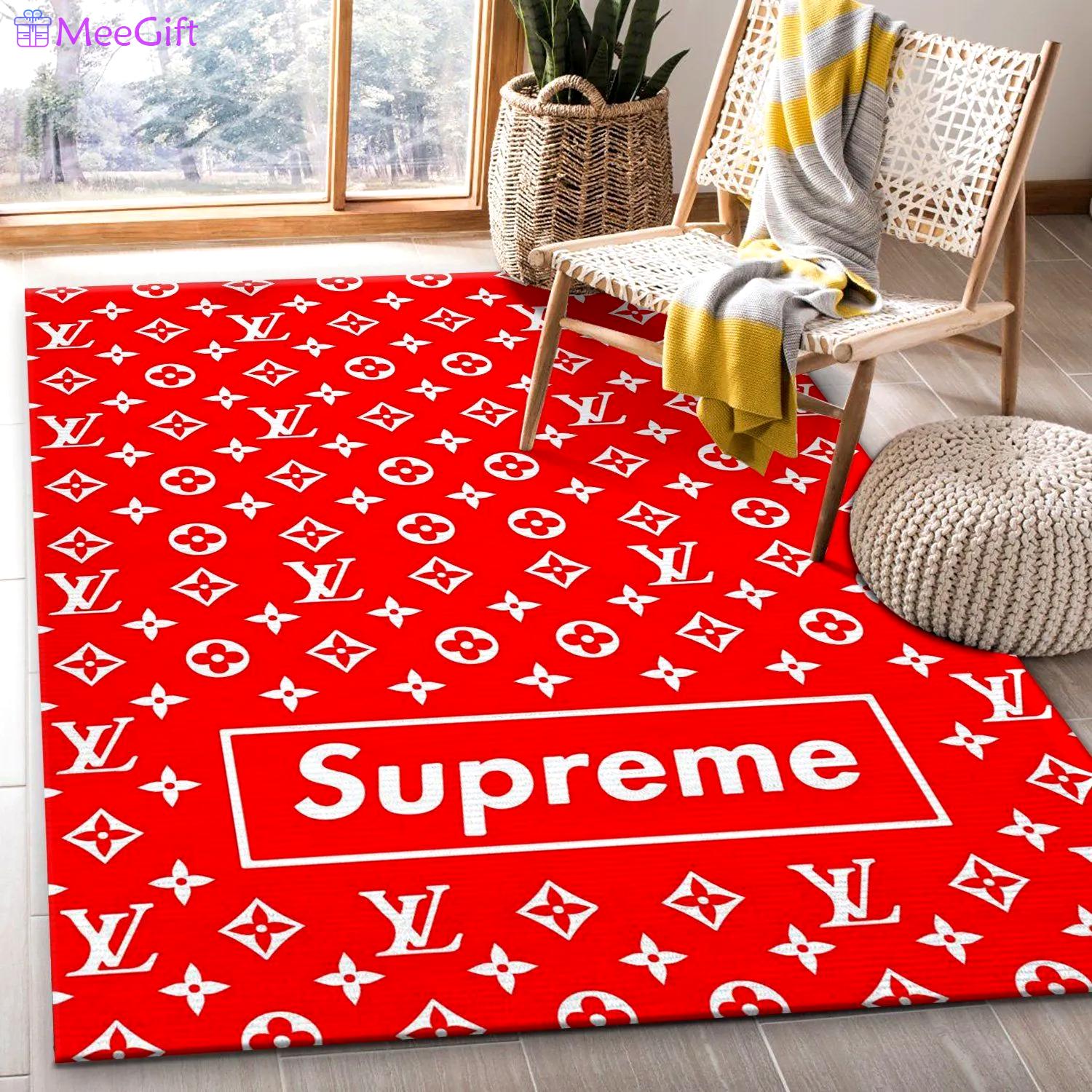 Rugs in living room and bedroom supreme lv red area rug living room rug christmas gift us decor Rectangle Rug
