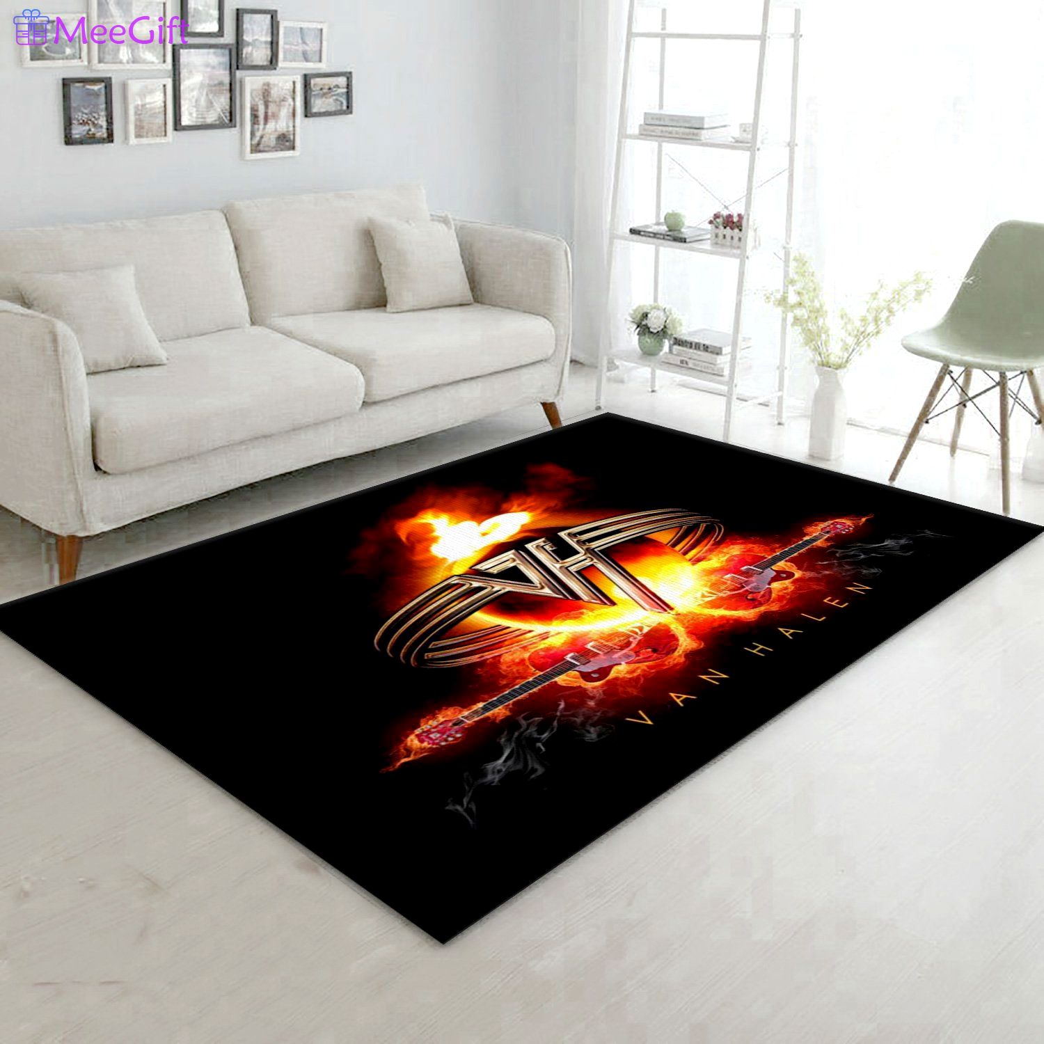 Rugs in living room and bedroom van halen logo ver1 area rug bedroom rug us gift decor Rectangle Rug