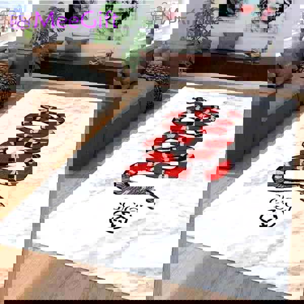 Rugs in living room and bedroom white marble gucci snake gucci rug home decor Rectangle Rug