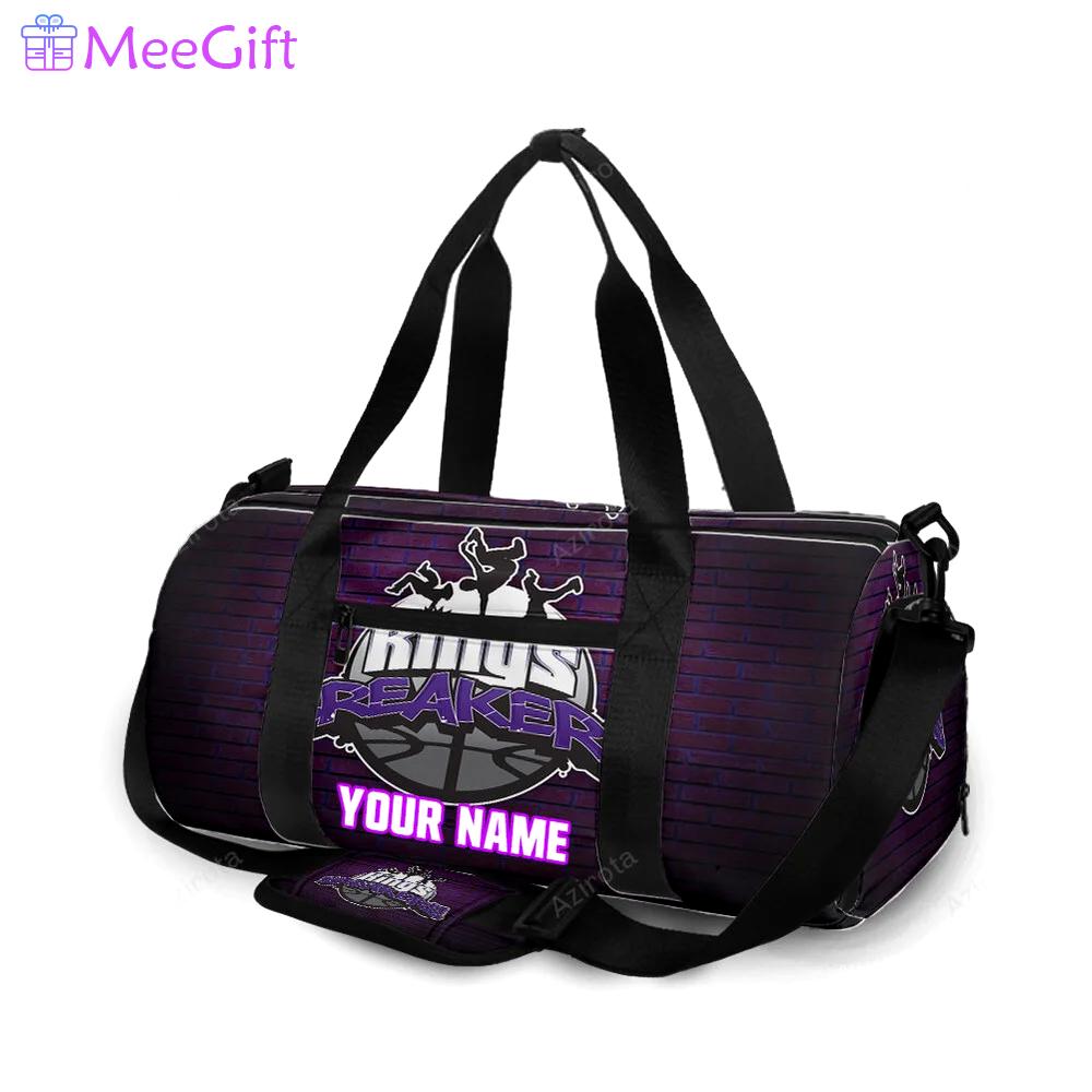 Sacramento kings breakers wall personalized name travel bag gym bag 2258 Travel Bag