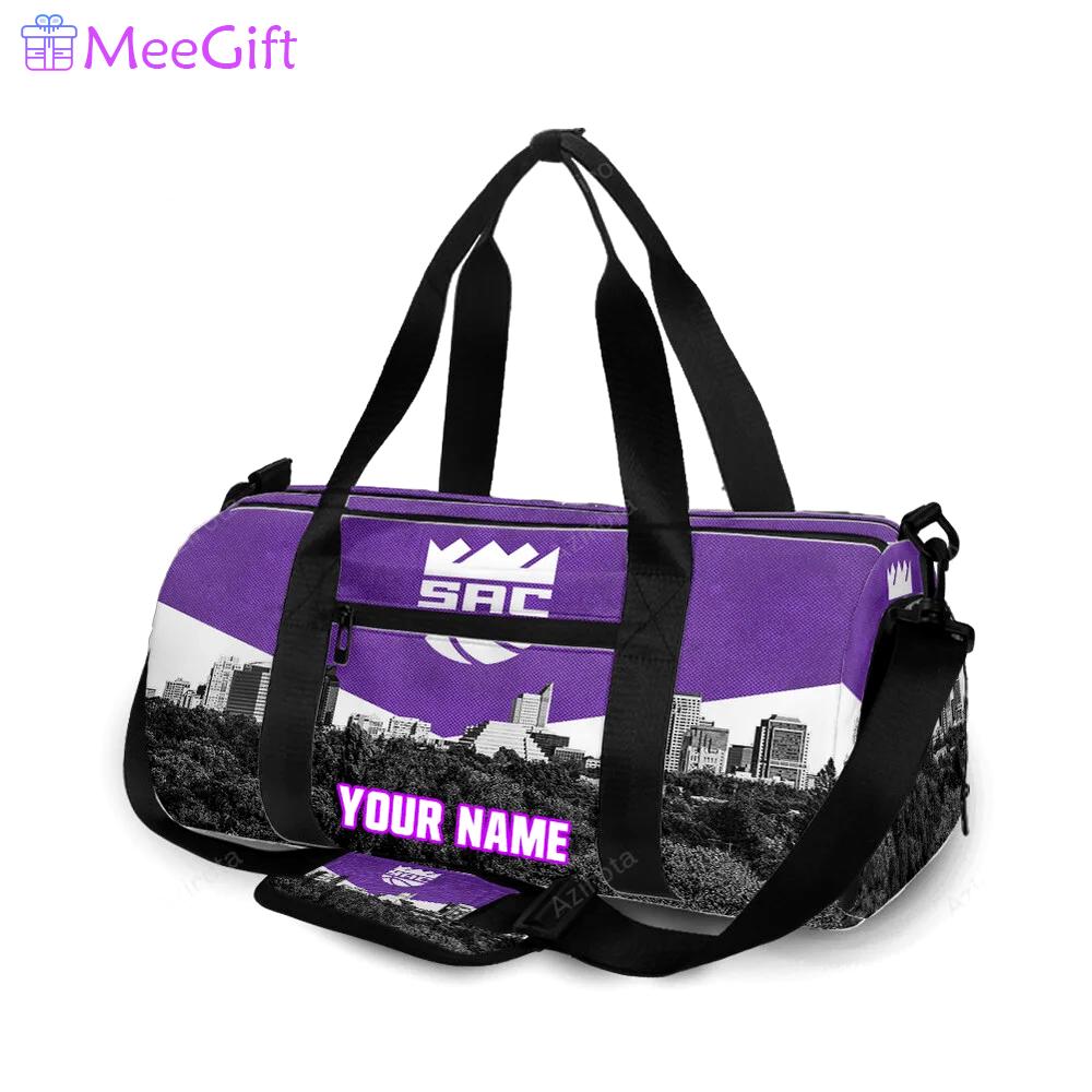 Sacramento kings emblem city personalized name travel bag gym bag 2305 Travel Bag