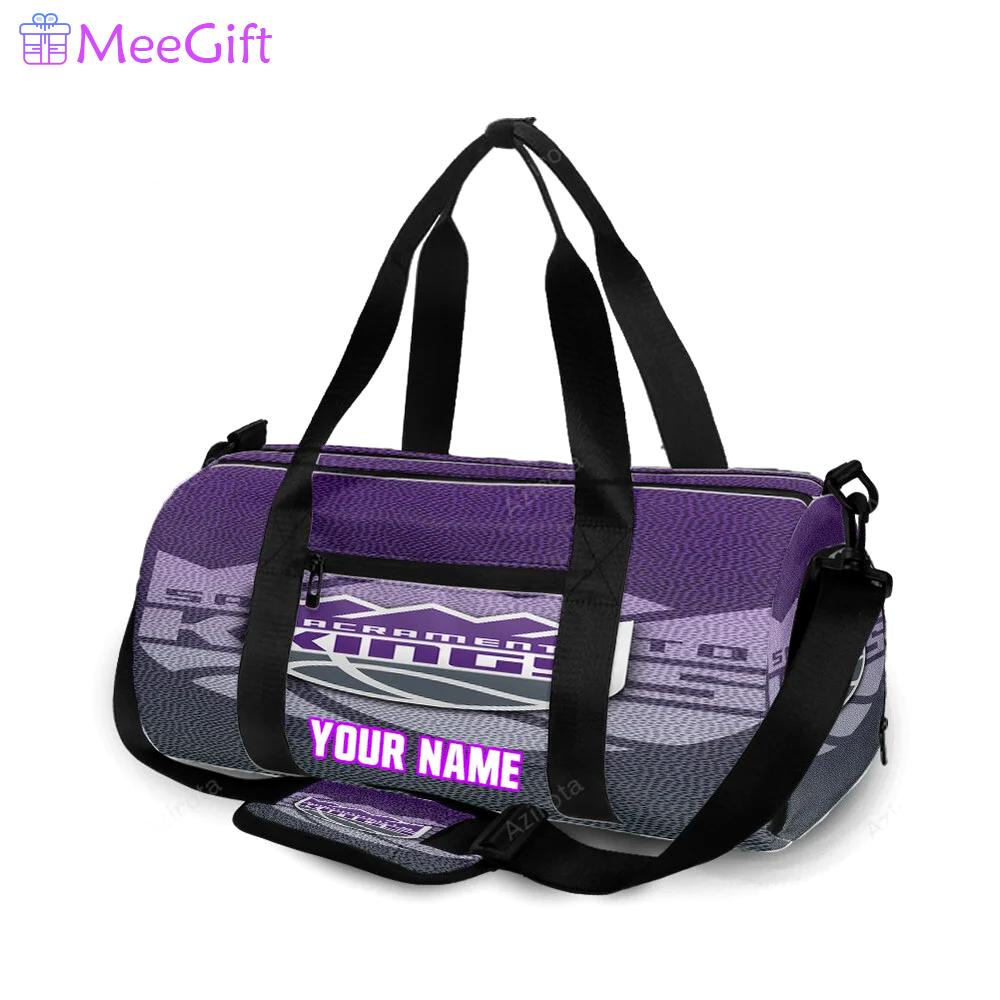 Sacramento kings emblem texture8 personalized name travel bag gym bag 2293 Travel Bag