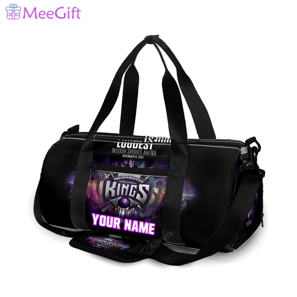 Sacramento kings here we roar personalized name travel bag gym bag 2400 Travel Bag