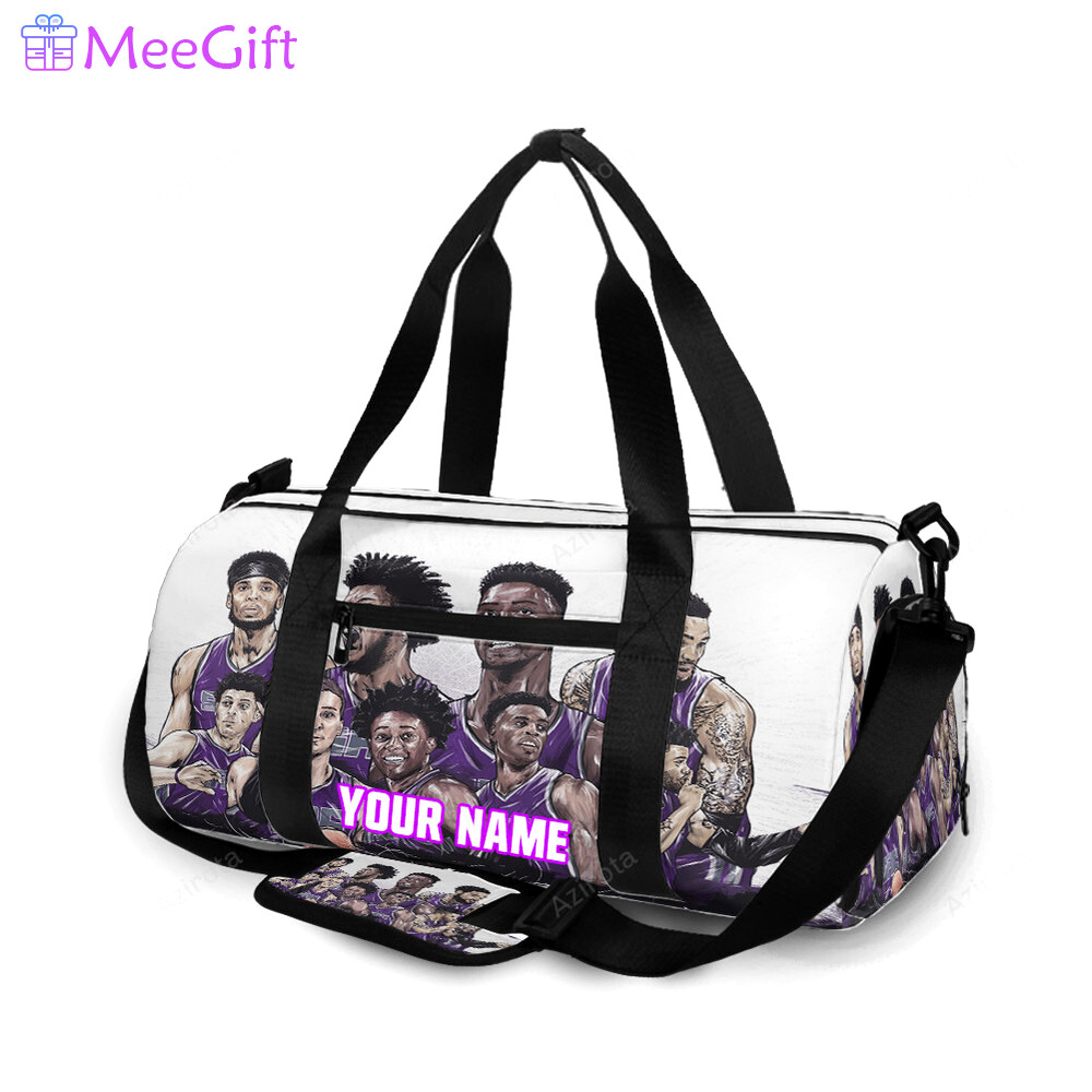 Sacramento kings team players drawing personalized name travel bag gym bag 2280 Travel Bag