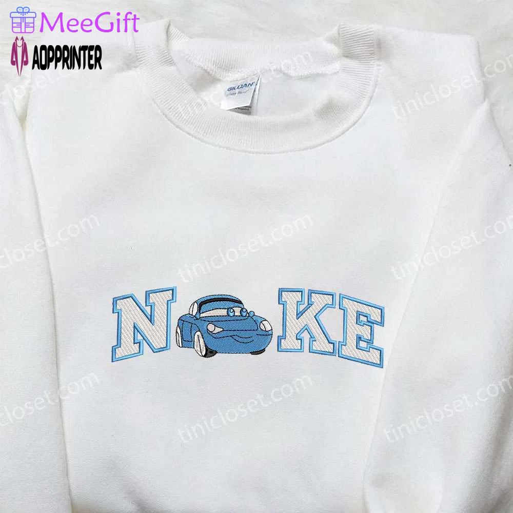 Sally carrera x nike embroidered sweatshirt: cars inspired shirt Embroidered Shirt
