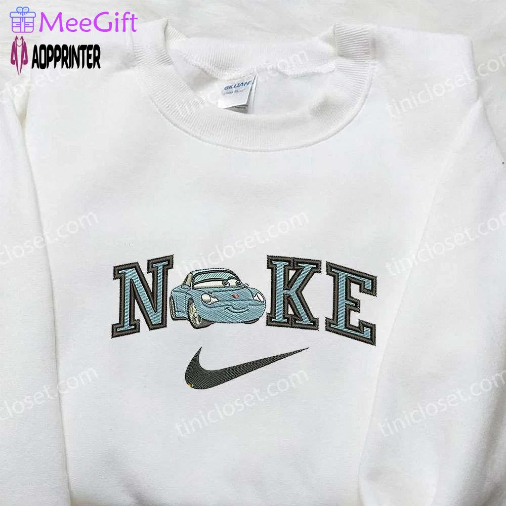 Sally carrera x nike embroidered sweatshirt: cars walt disney & nike inspired shirt Embroidered Shirt