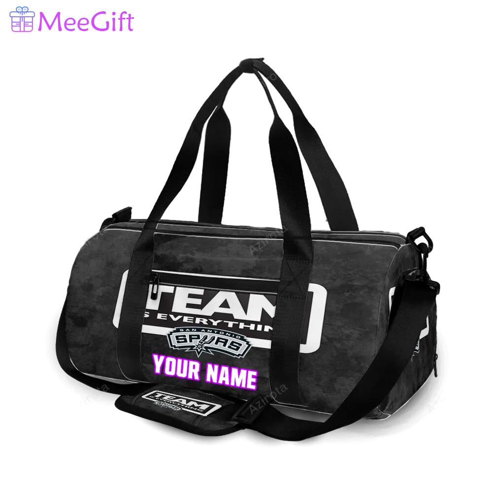 San antonio spurs team is everything personalized name travel bag gym bag 2454 Travel Bag
