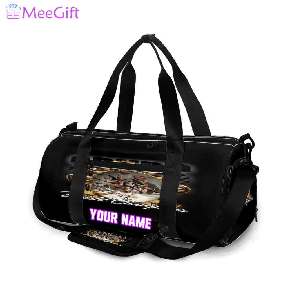 San antonio spurs world champions personalized name travel bag gym bag 2620 Travel Bag
