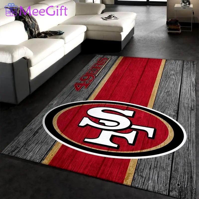San francisco 49ers nfl 26 area rug living room bedroom rug regtangle carpet Rectangle Rug