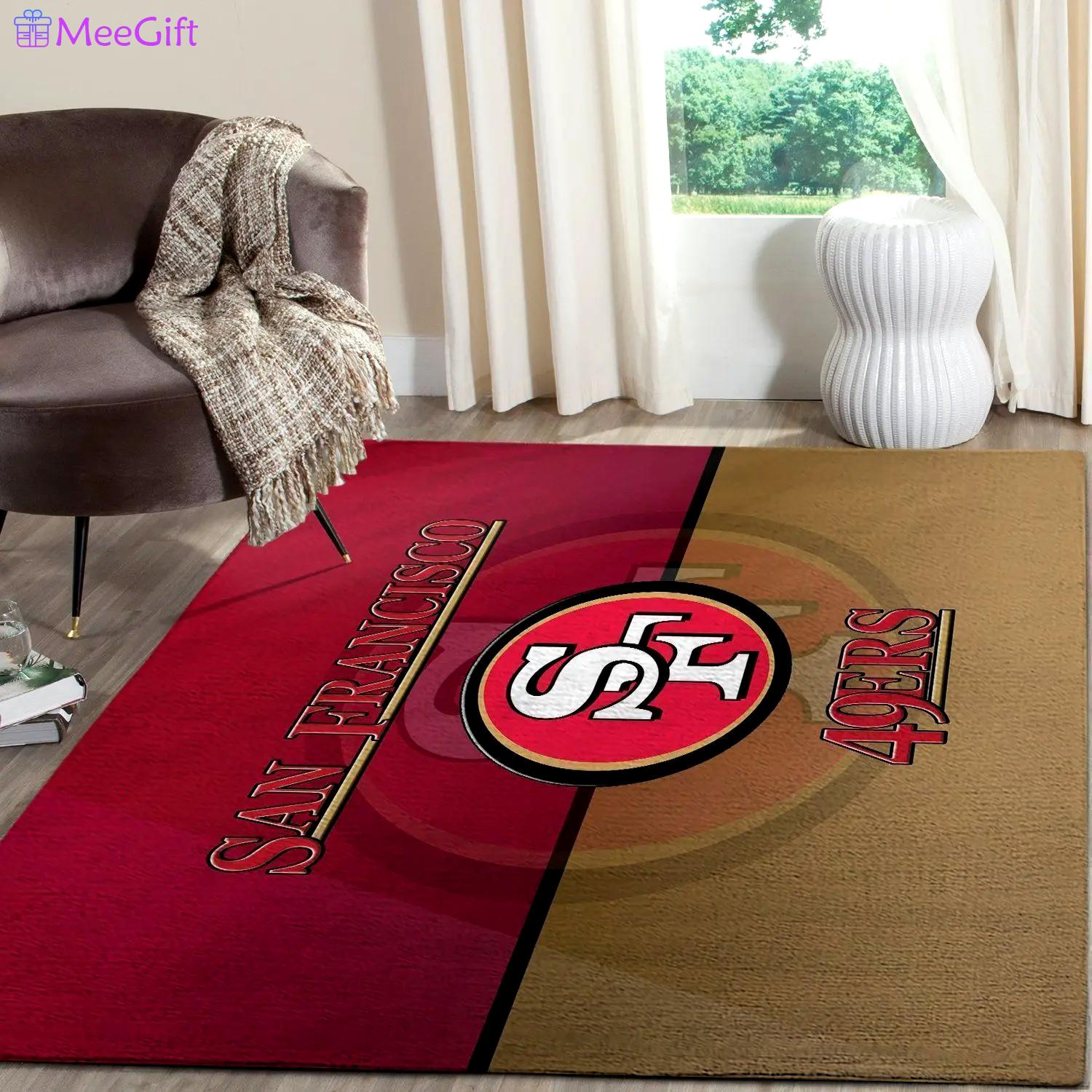 San francisco 49ers nfl football carpet living room rug regtangle carpet v564 Rectangle Rug