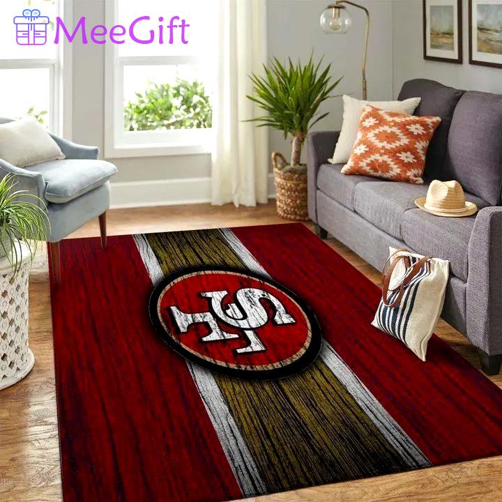 San francisco 49ers nfl football carpet living room rug regtangle carpet v588 Rectangle Rug