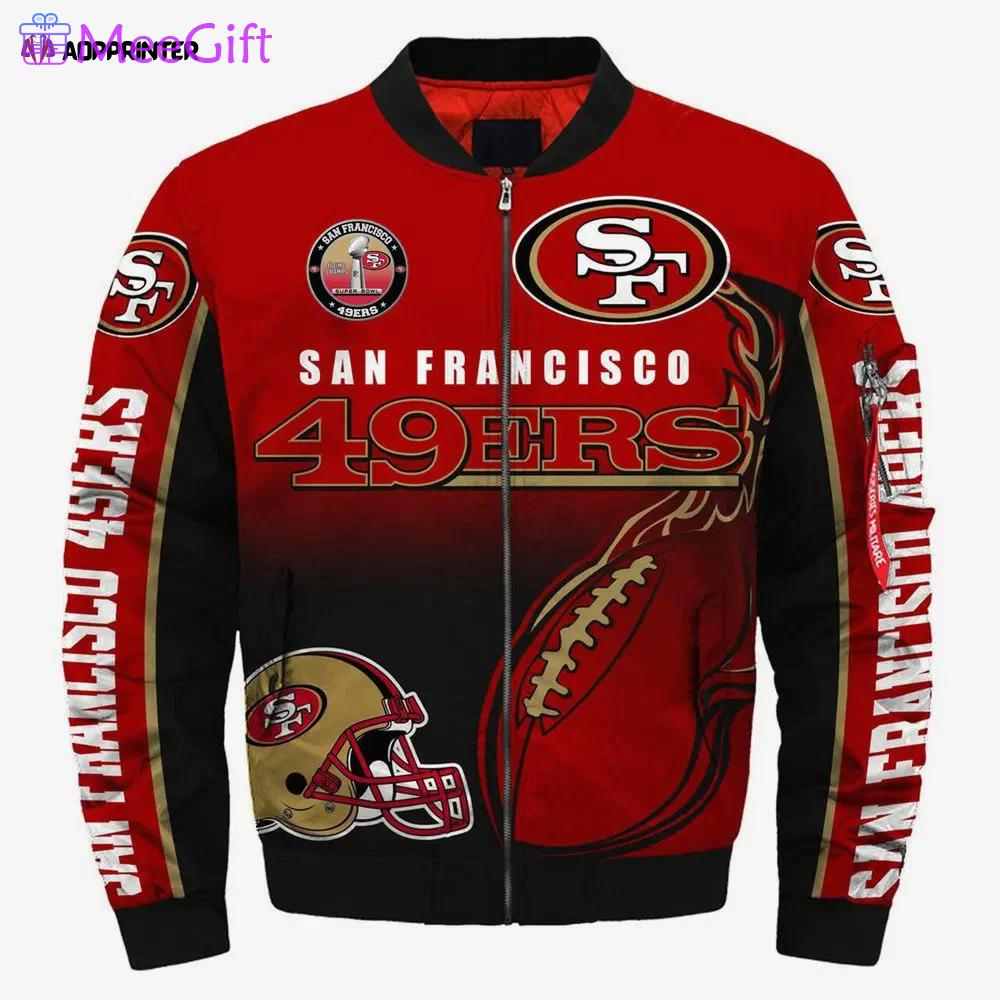 San francisco 49ers super bowl lvi champions red bomber jacket Bomber Jacket