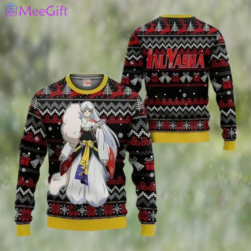 Sesshomaru ugly christmas sweater inuyasha anime xmas gift Christmas Ugly Sweater