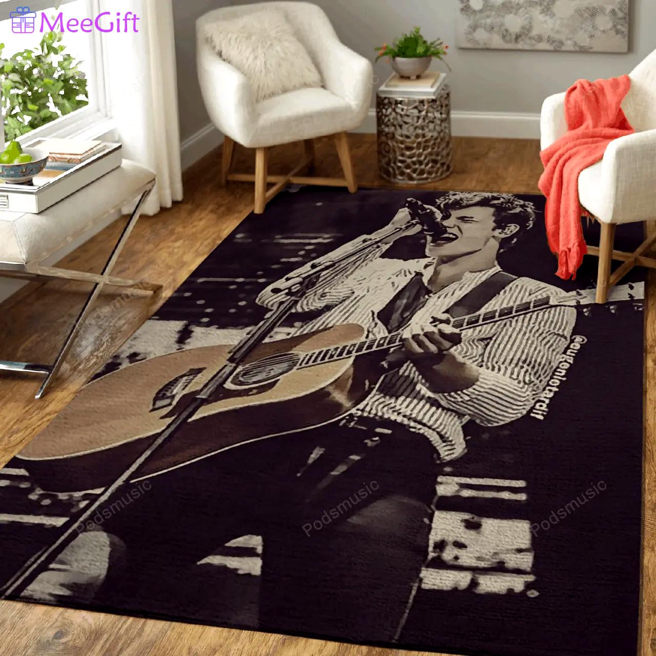 Shawn mendes 150 music art for fans area rug living room carpet rug regtangle carpet floor decor home decor Rectangle Rug