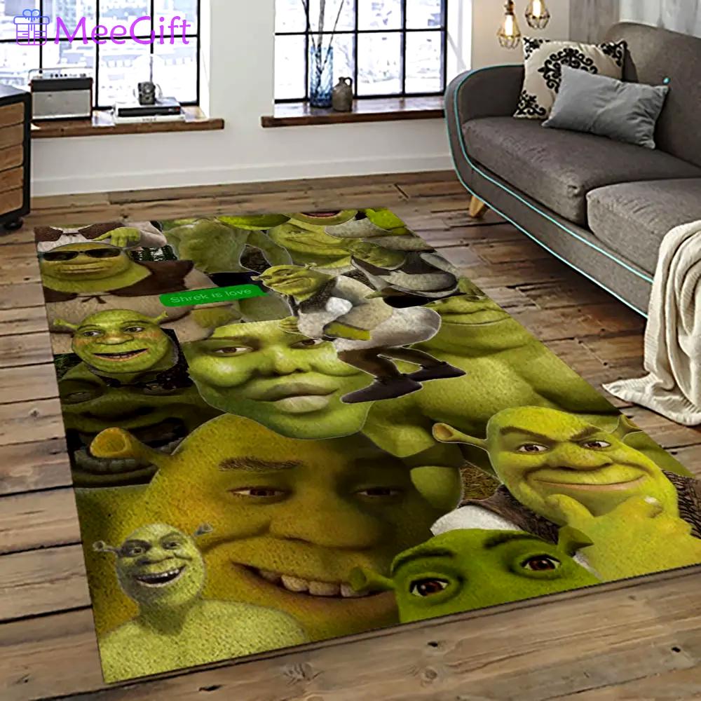 Shrek cartoon characters carpet area rug home decor gift best present for friends sk20 Rectangle Rug