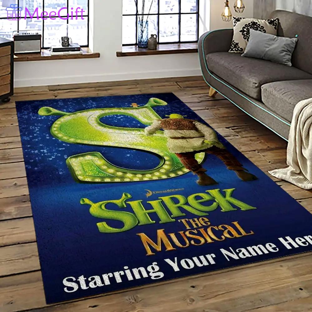 Shrek cartoon characters carpet area rug home decor gift best present for friends sk26 Rectangle Rug