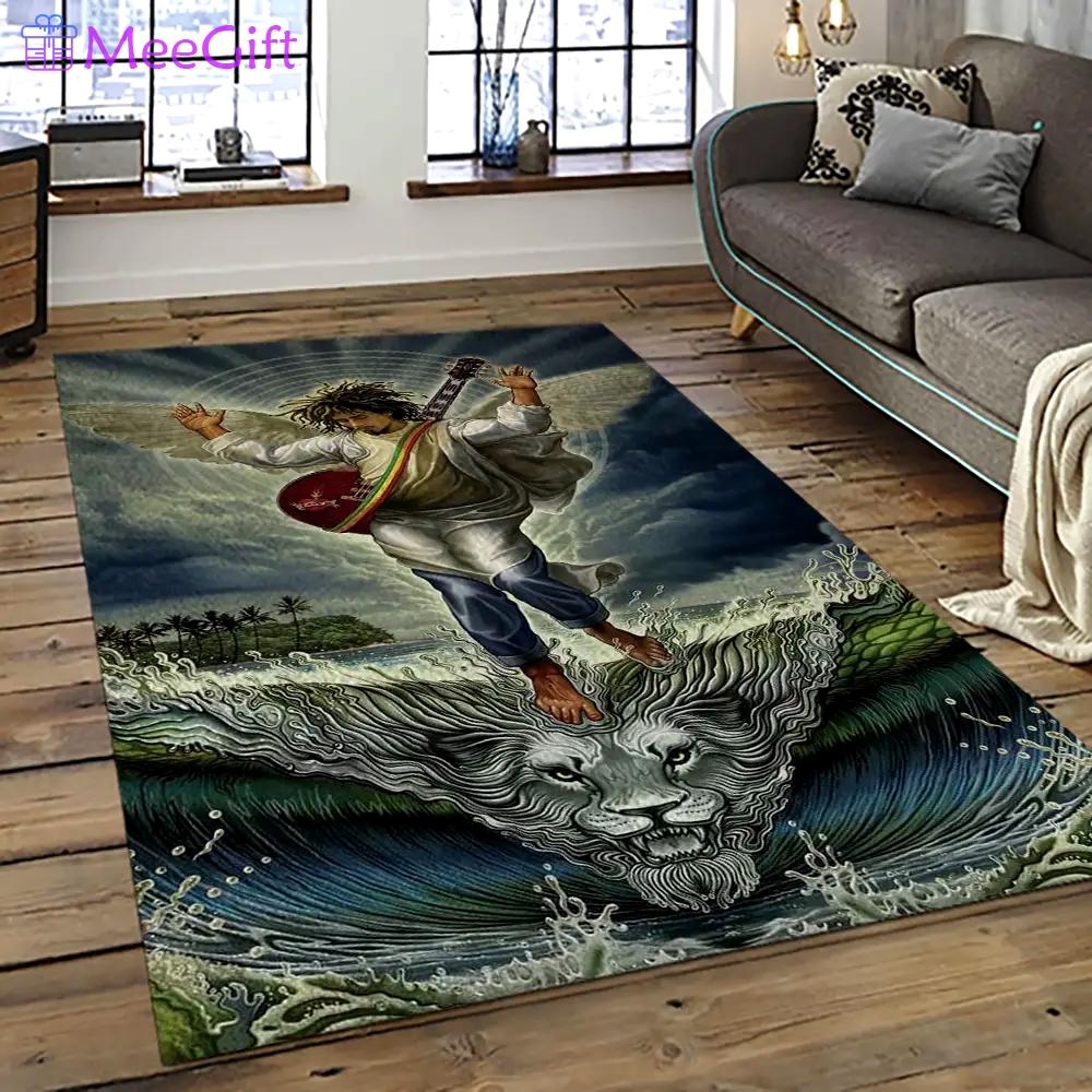 Singer bob marley music carpet rectangle area rug for living room bedroom decor bm07 Rectangle Rug