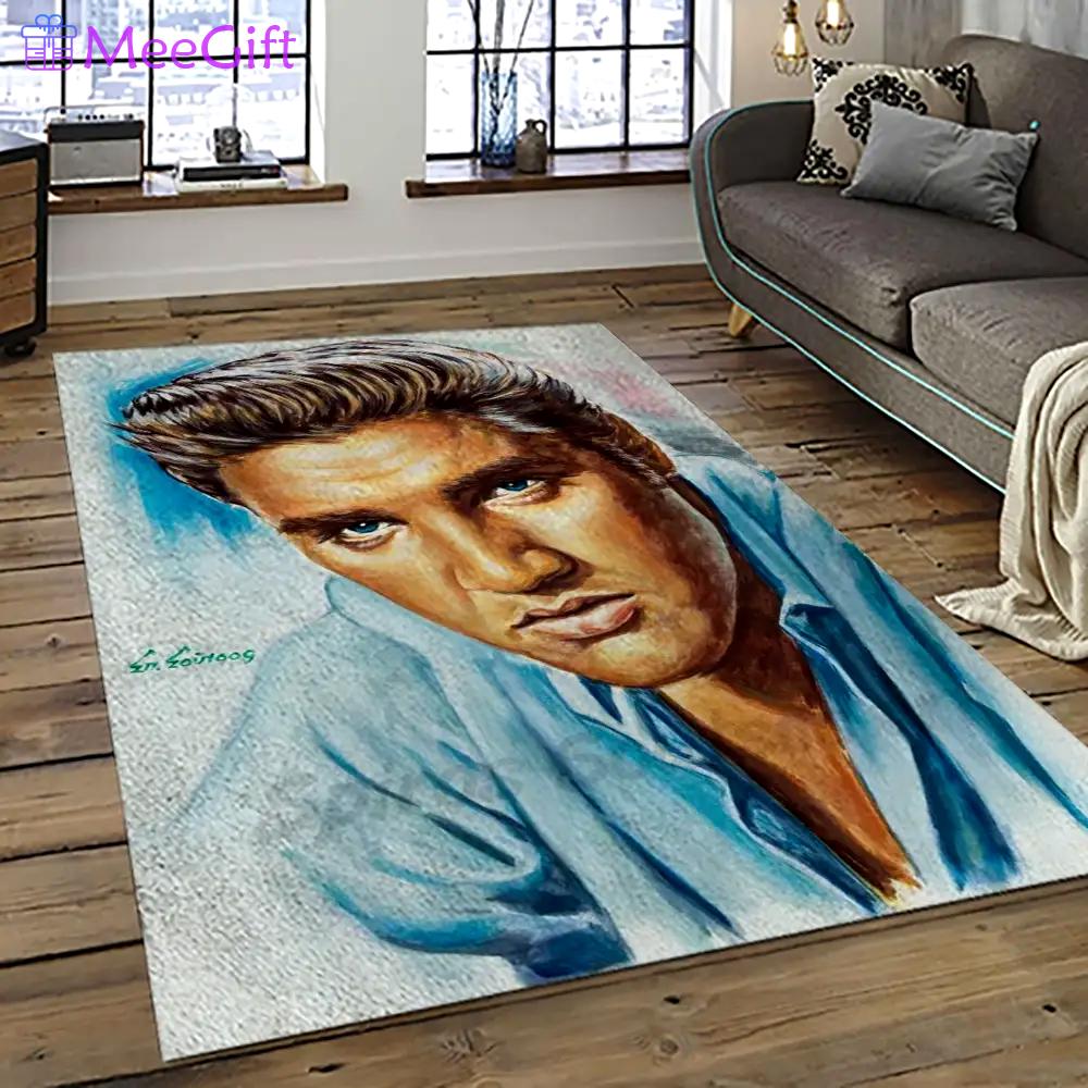 Singer elvis presley music carpet rectangle area rug for living room bedroom decor ep42 Rectangle Rug