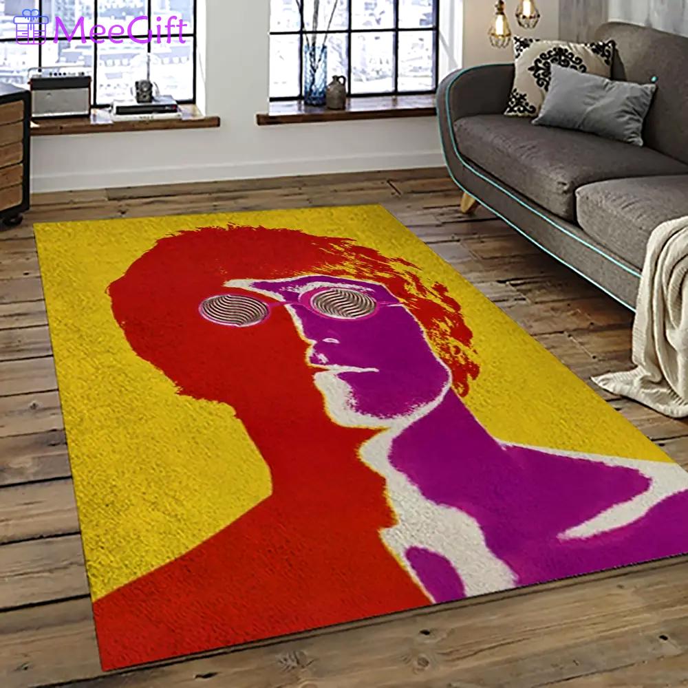 Singer john lennon music carpet rectangle area rug for living room bedroom decor jl11 Rectangle Rug
