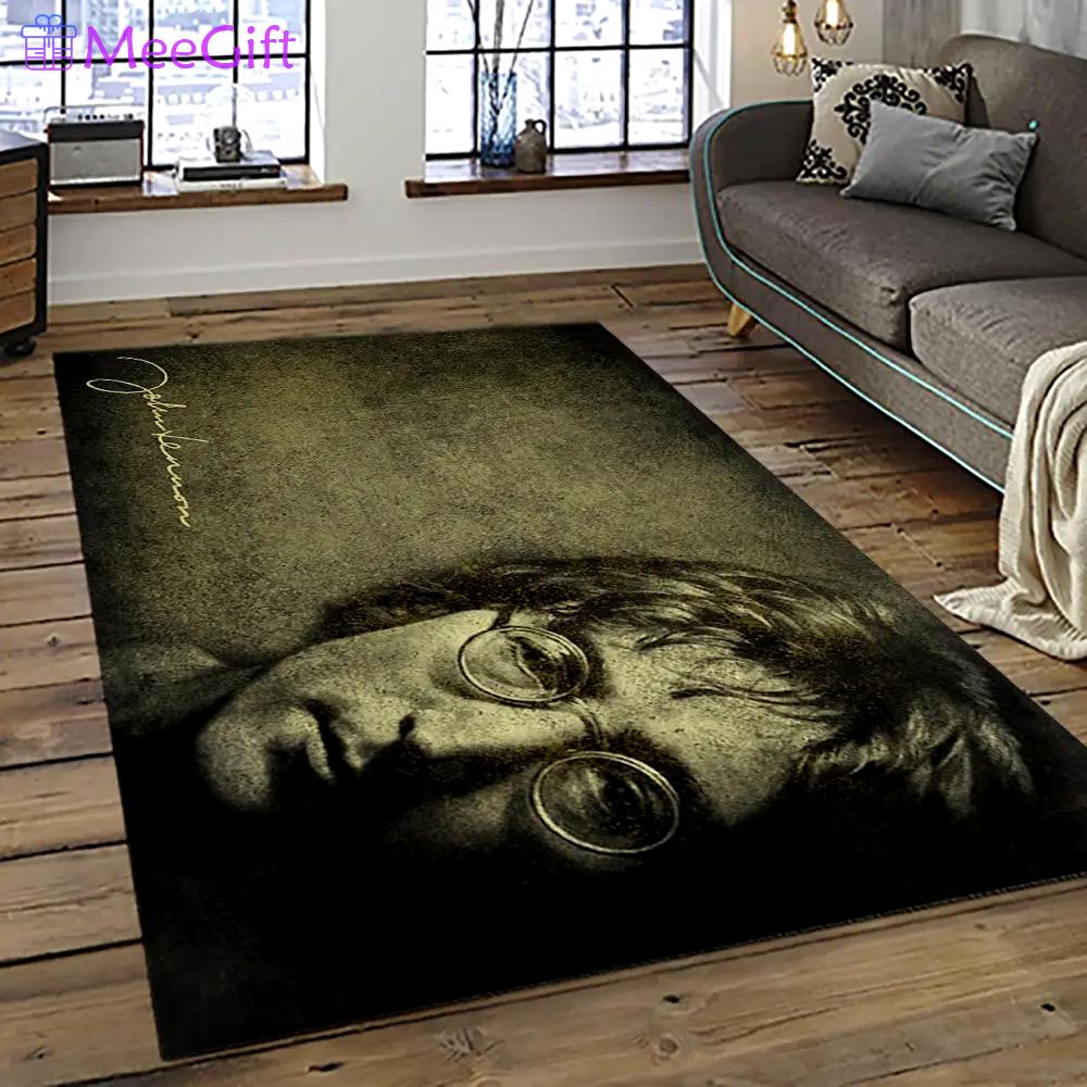 Singer john lennon music carpet rectangle area rug for living room bedroom decor jl14 Rectangle Rug