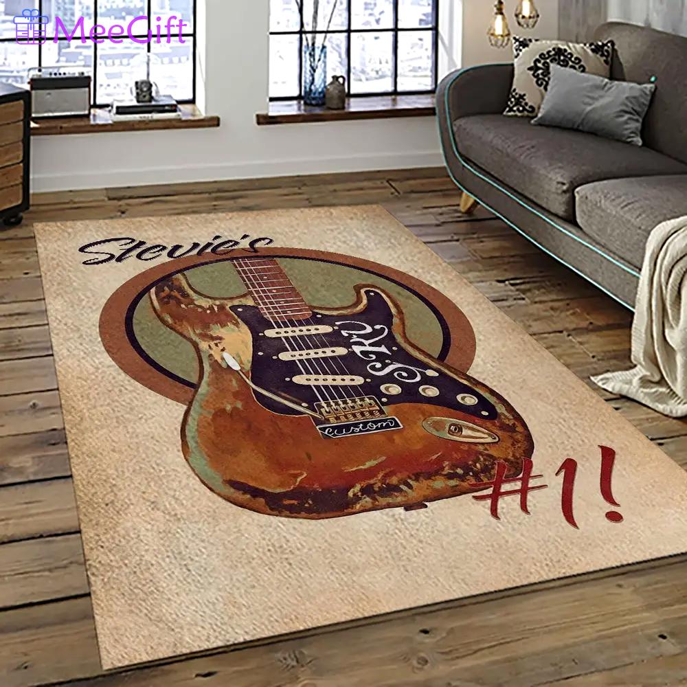 Singer stevie ray vaughan music carpet rectangle area rug for living room bedroom decor srv14 Rectangle Rug