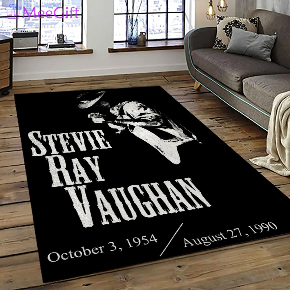 Singer stevie ray vaughan music carpet rectangle area rug for living room bedroom decor srv29 Rectangle Rug