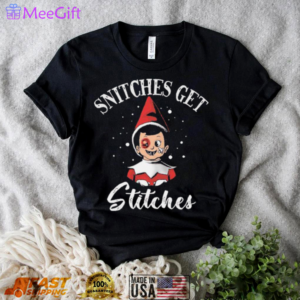 Snitches get stitches ugly christmas unisex t shirt Christmas Ugly Sweater