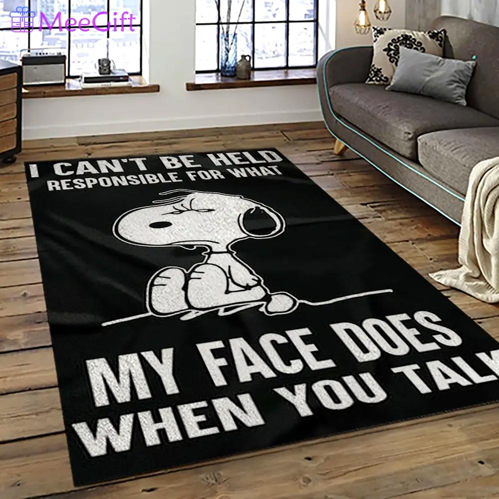 Snoopy cartoon movie carpet rectangle area rug for living room bedroom decor snp32 Rectangle Rug