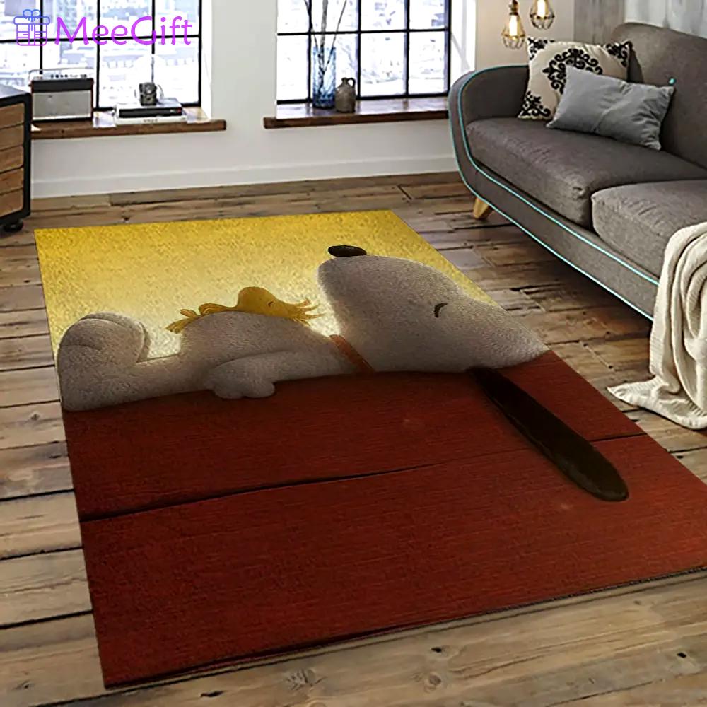 Snoopy cartoon movie carpet rectangle area rug for living room bedroom decor snp39 Rectangle Rug