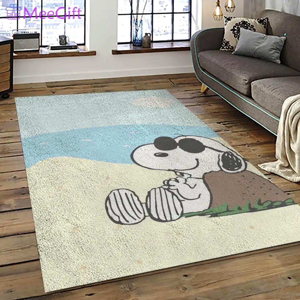 Snoopy cartoon movie carpet rectangle area rug for living room bedroom decor snp46 Rectangle Rug