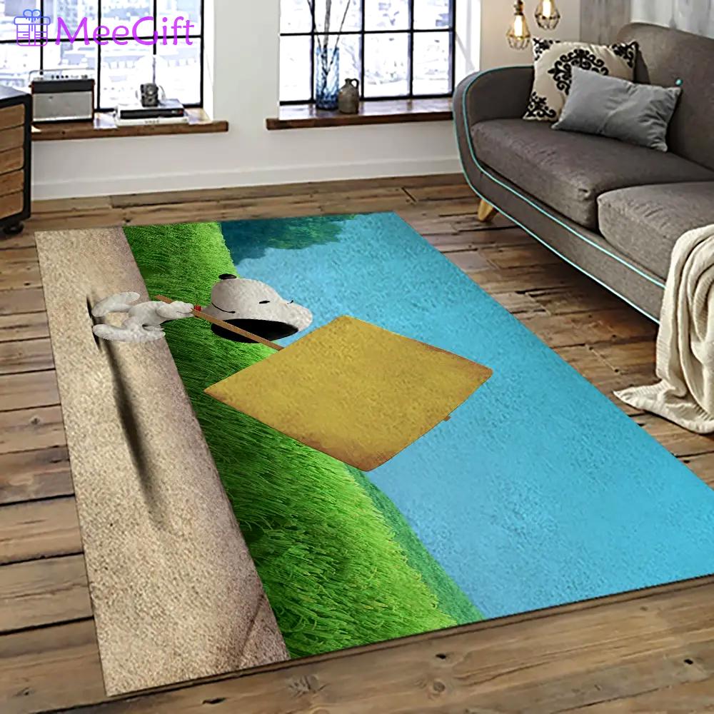Snoopy cartoon movie carpet rectangle area rug for living room bedroom decor snp47 Rectangle Rug