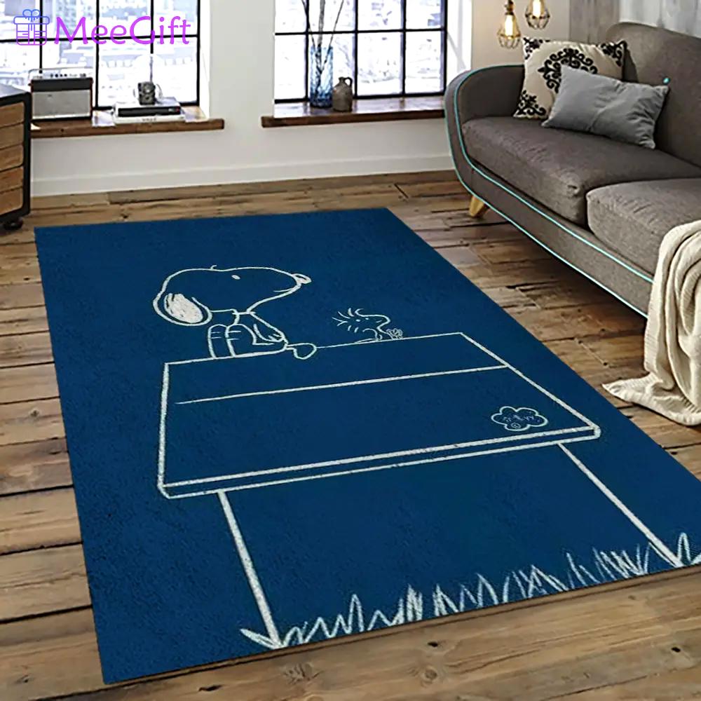 Snoopy cartoon movie carpet rectangle area rug for living room bedroom decor snp48 Rectangle Rug