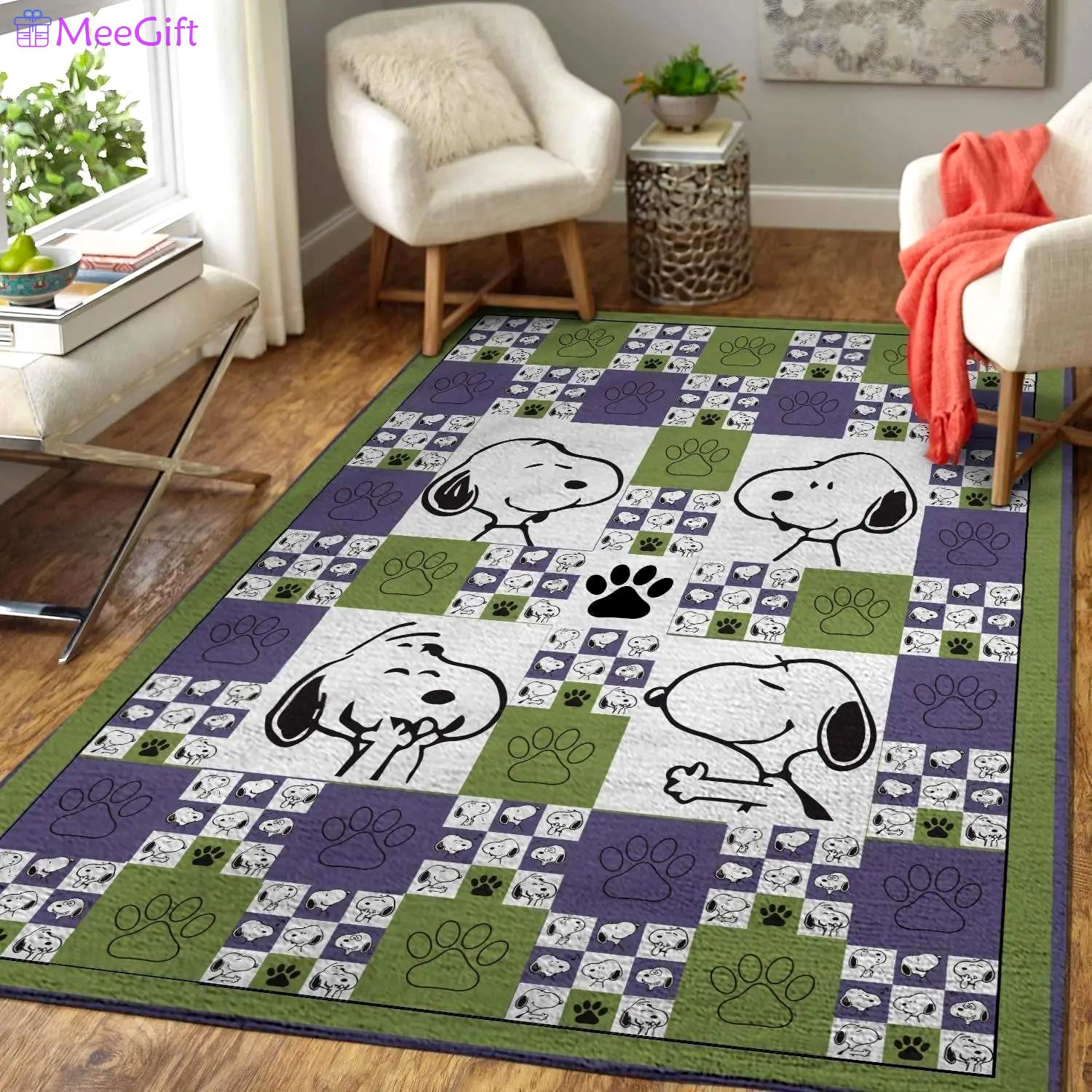Snoopy floor area rug disney movie home decor homebeautyus area rug living room carpet rug regtangle carpet floor decor home decor Rectangle Rug