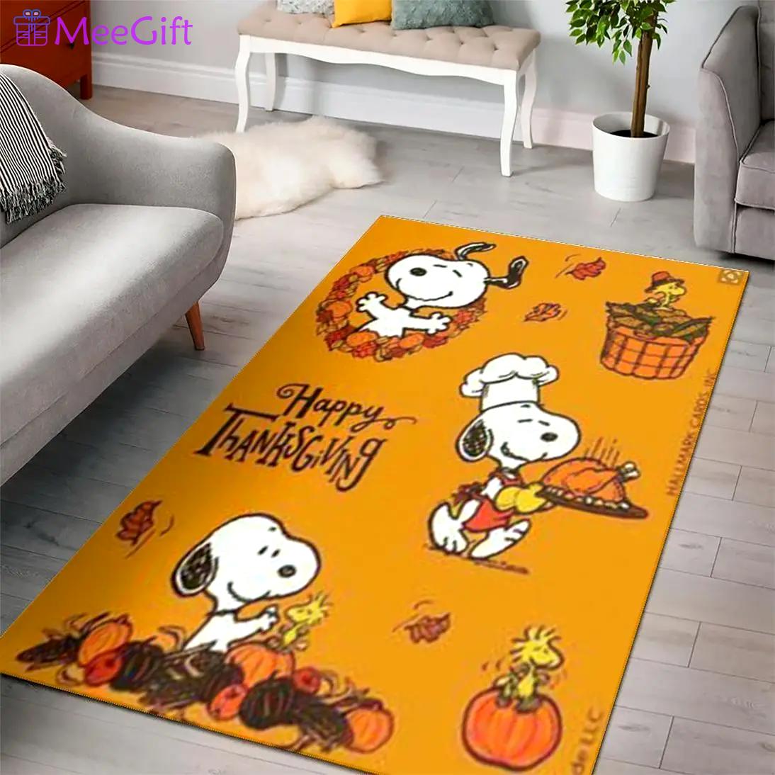 Snoopy halloween cartoon movies area rugs living room carpet rug regtangle carpet floor decor home decor Rectangle Rug