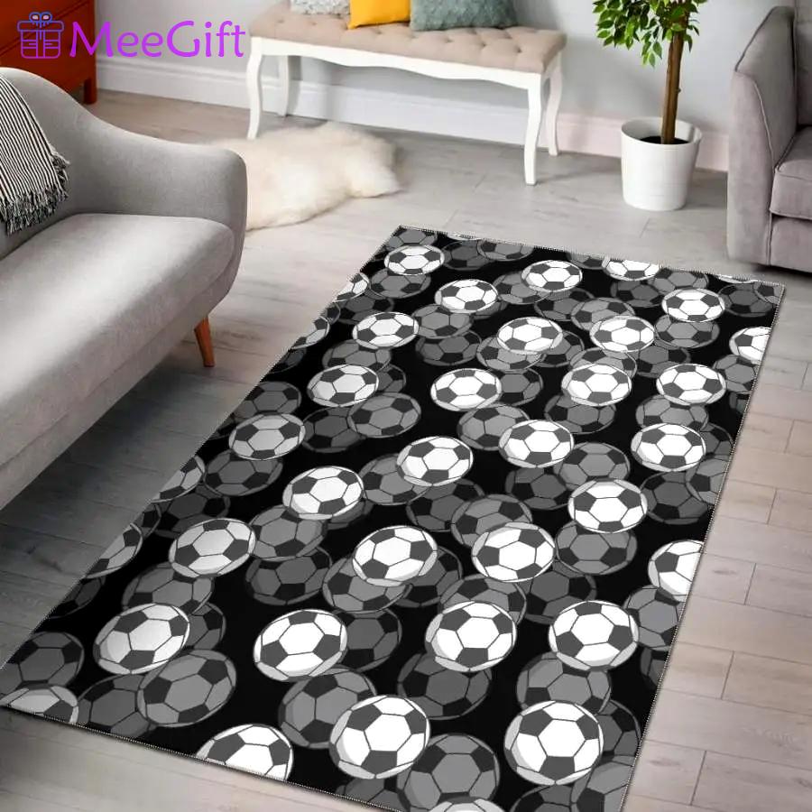 Soccer design area rug living room rug home decor 19101921 Rectangle Rug