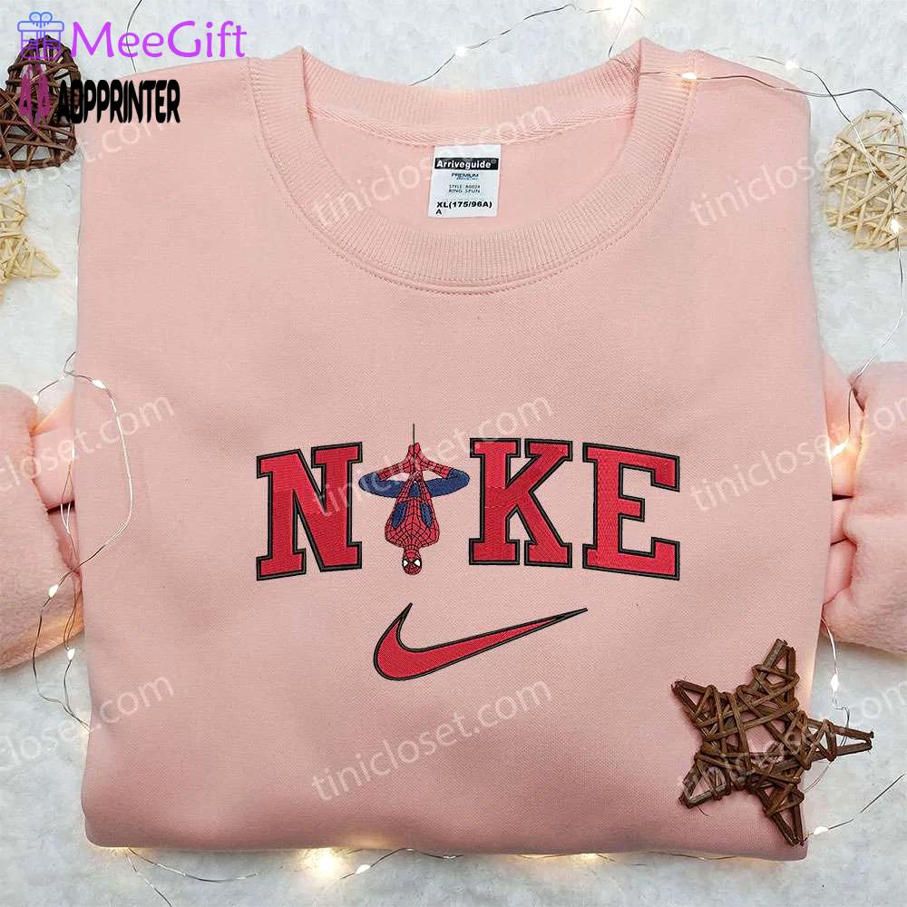 Spider-man x nike embroidered hoodie & shirt: best birthday gift ideas Embroidered Shirt