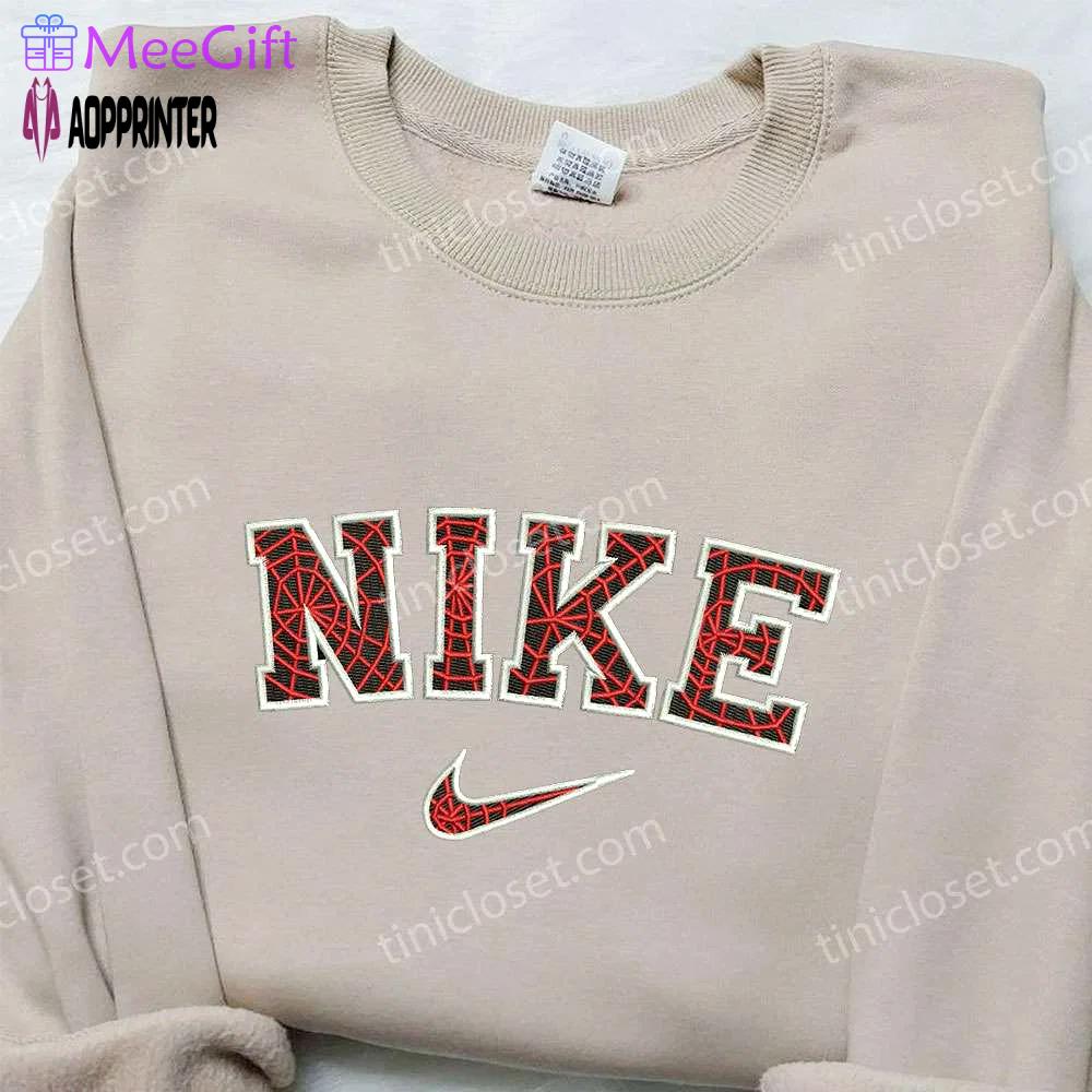 Spider-man x nike embroidered sweatshirt & movie inspired shirt nike spider-man collection Embroidered Shirt