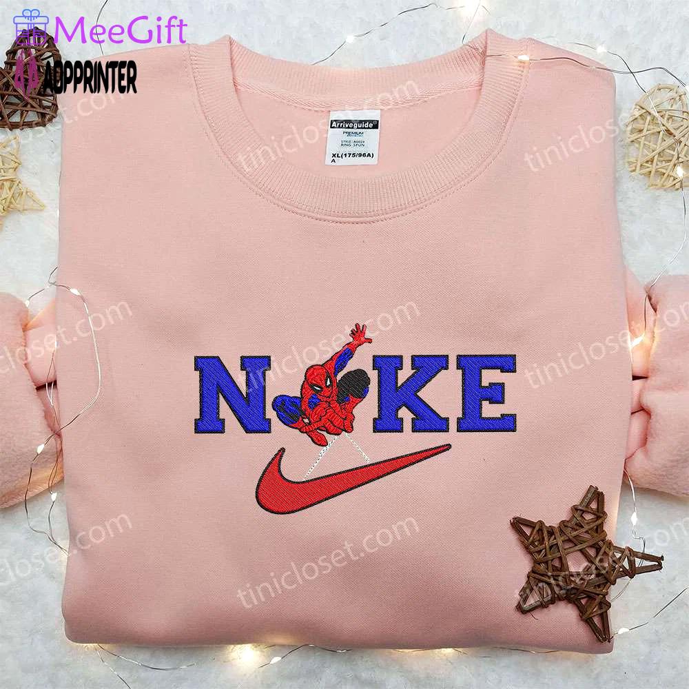 Spider-man x nike embroidered sweatshirt – no way home shirt inspired nike design Embroidered Shirt