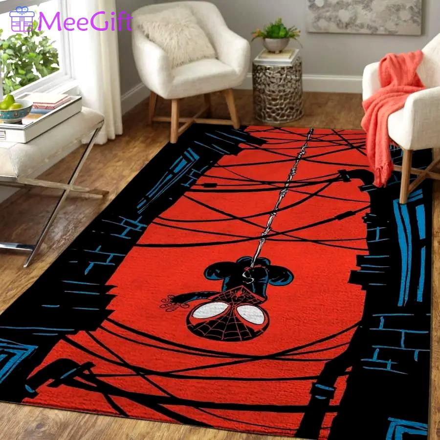 Spiderman area rug living room rug home decor marvel superhero movie floor decor 03113 Rectangle Rug