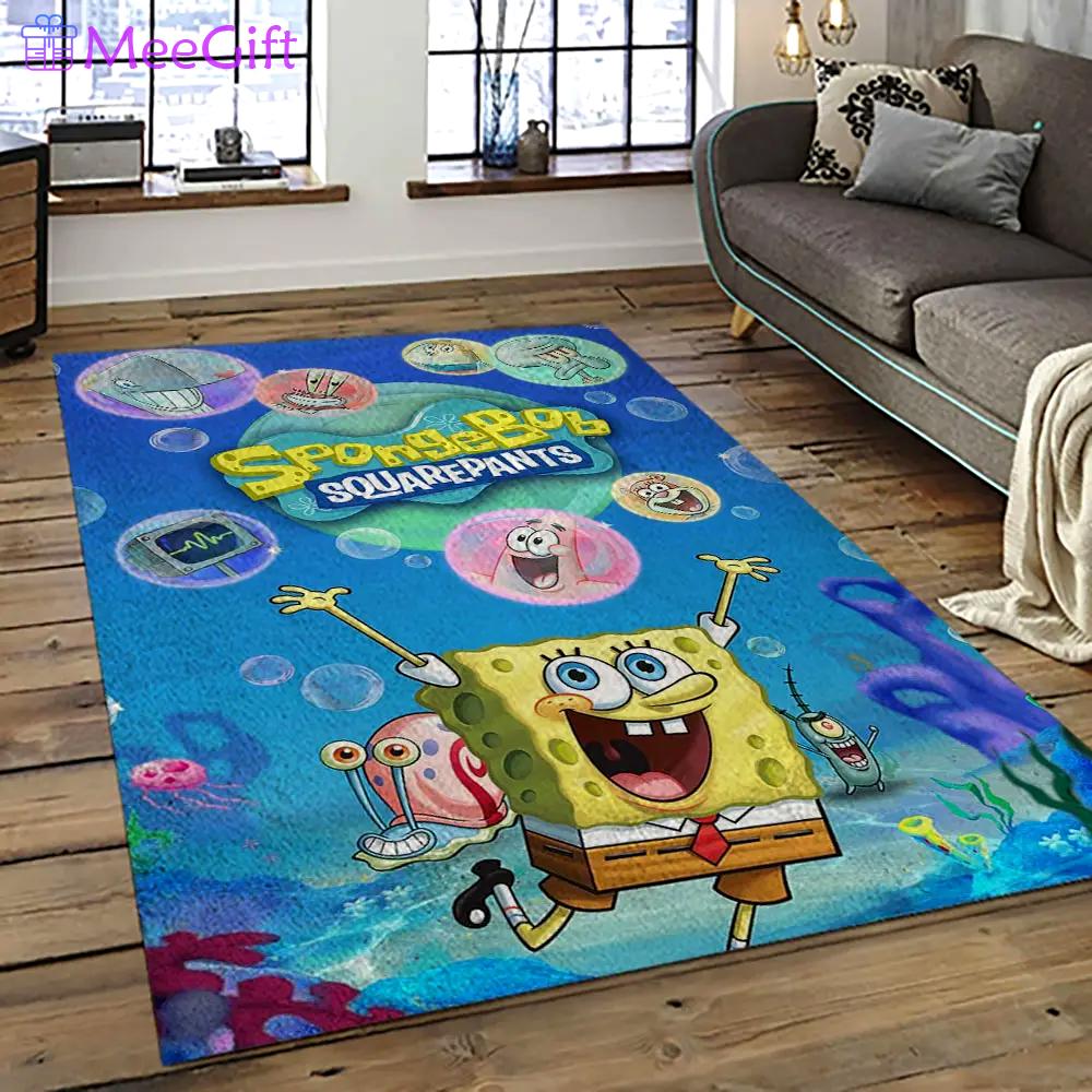 Spongebob squarepants cartoon tv show retangle carpet area rug home decor best gift for family ssp41 Rectangle Rug