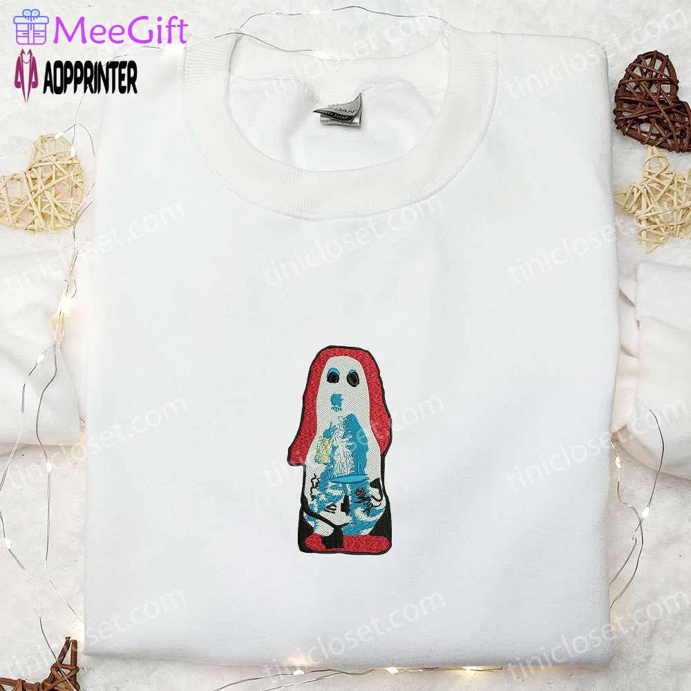 Spooky ghosts embroidered shirt: perfect halloween gift for family Embroidered Shirt