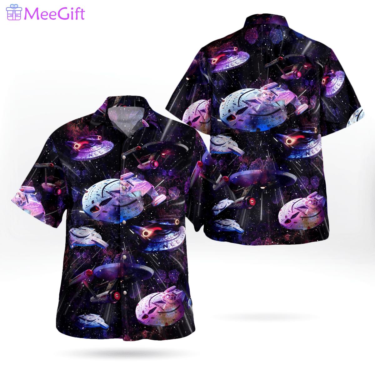 St starships star trek hawaiian shirt Hawaii Shirt Shorts & Flip Flops